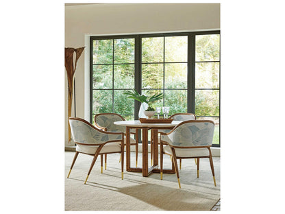 Palm Desert Jameson Upholstered Dining Armchair in Winter White