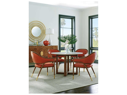 Palm Desert Jameson Leather Dining Arm Chair