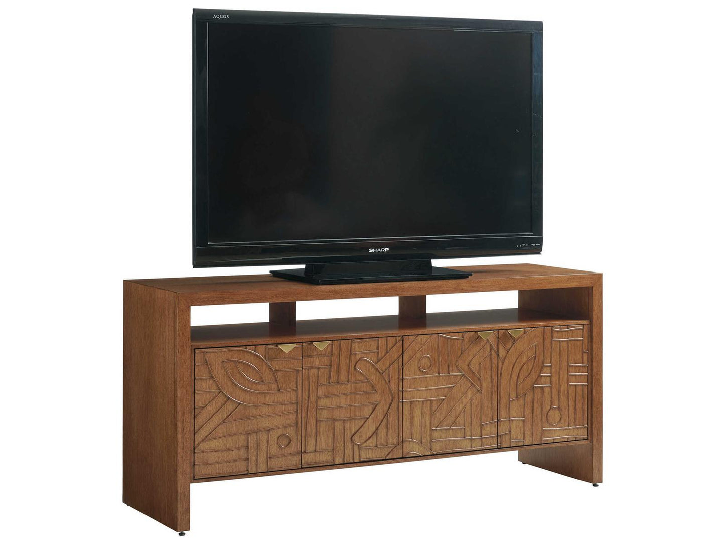 Palm Desert Manning Media Console Sundrenched Sierra Tan Finish