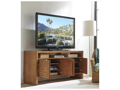 Palm Desert Manning Media Console Sundrenched Sierra Tan Finish