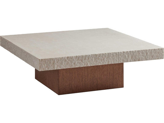 Palm Desert Square Coffee Table with Anticato Marble Top