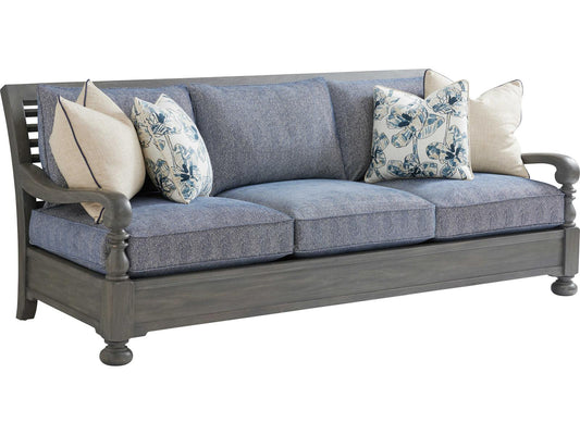 Ocean Breeze Bluffton 3-Seat Sofa in Seagull Gray