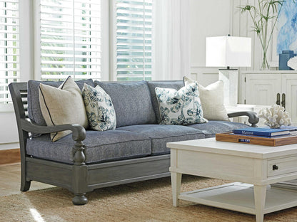 Ocean Breeze Bluffton 3-Seat Sofa in Seagull Gray