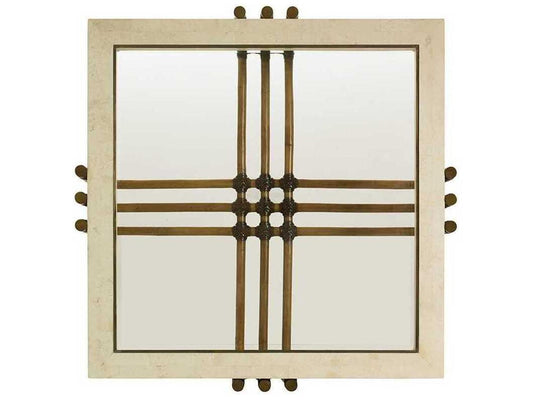 Twin Palms Weston Square Coffee Table with Cordova Stone Top