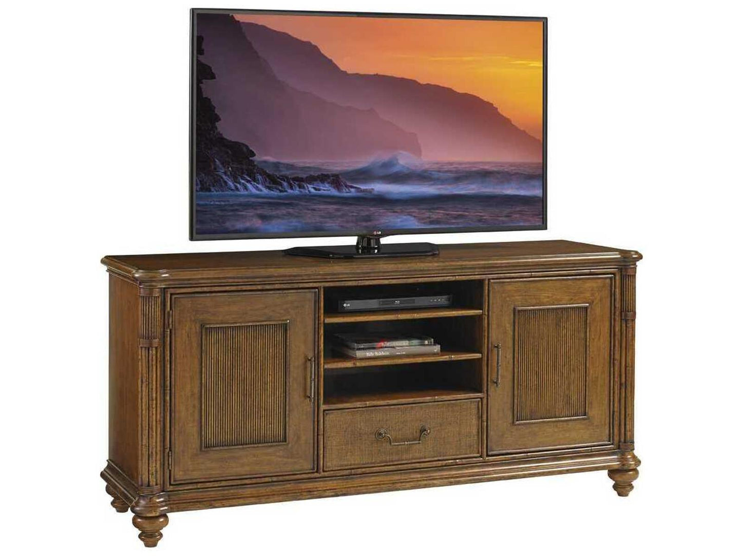 Bali Hai Pelican Cay Media Console in Brown
