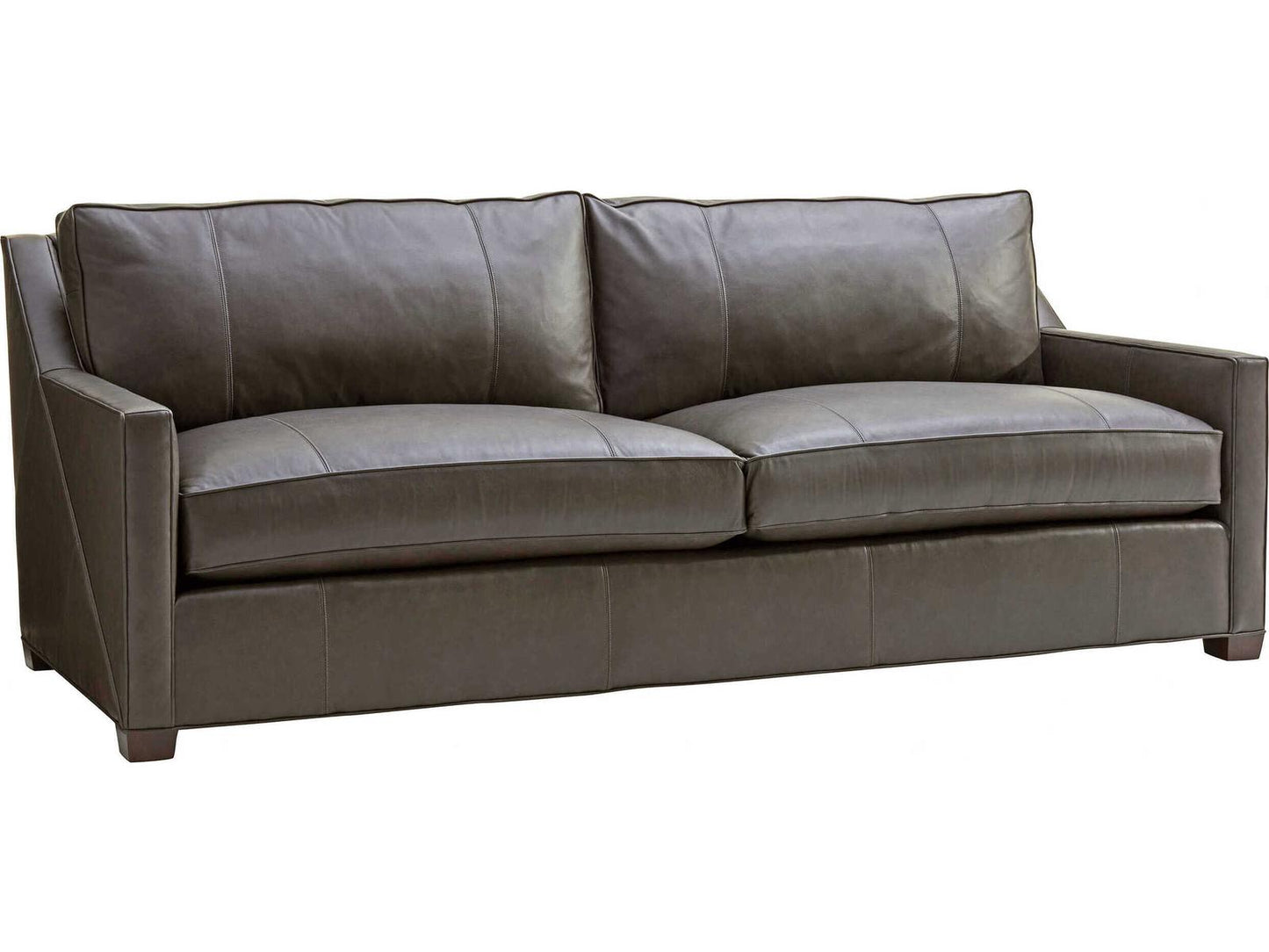 Palm Desert Lucas 3-Seat Leather Sofa in Arrowleaf Brown