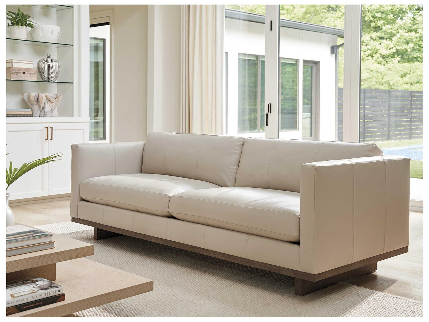 Sunset Key Brixton 3-Seat Leather Sofa
