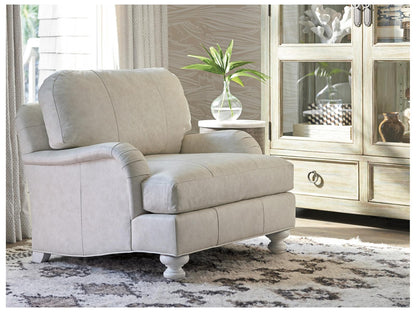 Ocean Breeze Gilmore Leather Accent Chair
