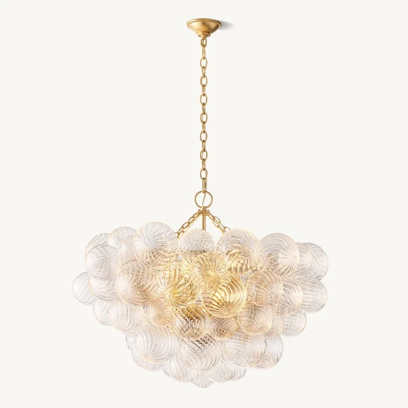 Talia Round Glasor Globe Chandelier 33"