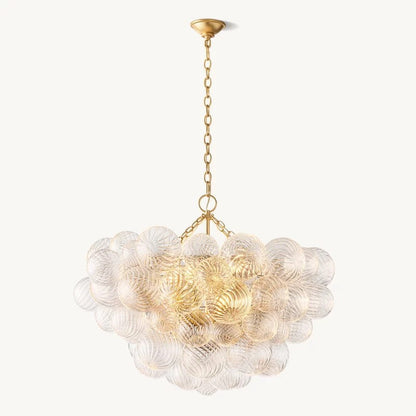 Talia Round Glasor Globe Chandelier 33"