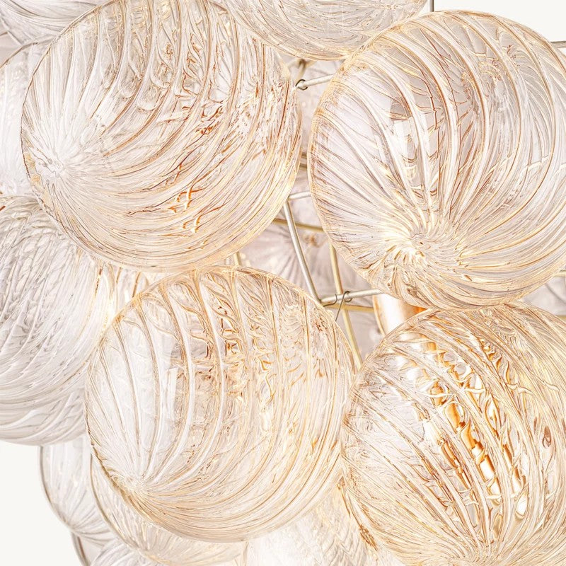 Talia Round Glasor Globe Chandelier 33"