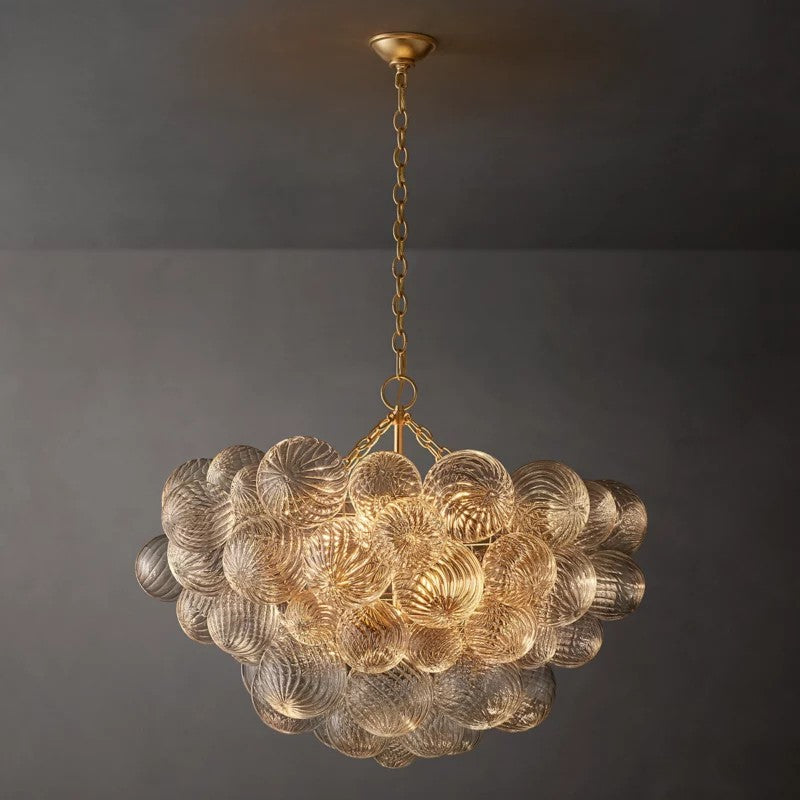 Talia Round Glasor Globe Chandelier 33"