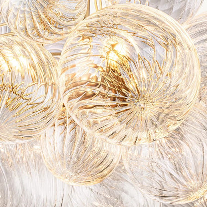 Talia Round Glasor Globe Chandelier 33"