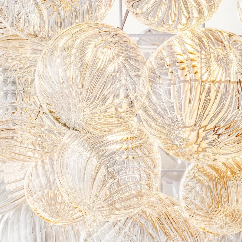 Talia Round Glasor Globe Chandelier 33"