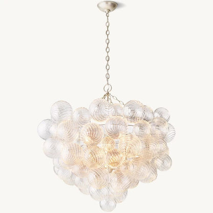 Talia Round Glasor Globe Chandelier 33"