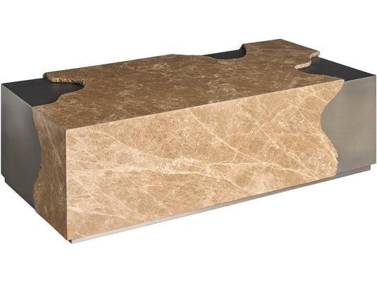 Modern Rectangular Stone Coffee Table
