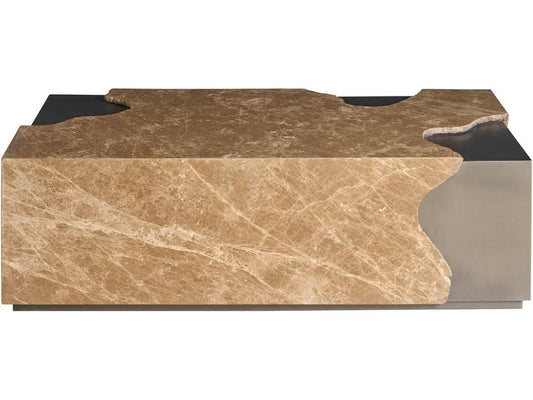 Modern Rectangular Stone Coffee Table