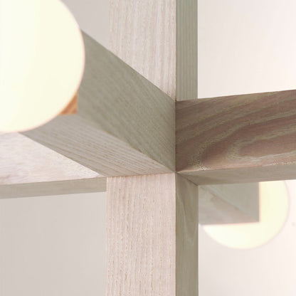 Unison Wood Cross Globe Chandelier