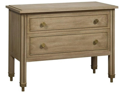 Reflection 2-Drawer Nightstand in Latte Bleached Mahogany
