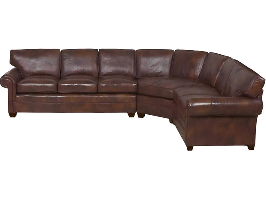 American Bungalow Leather Sectional Sofa