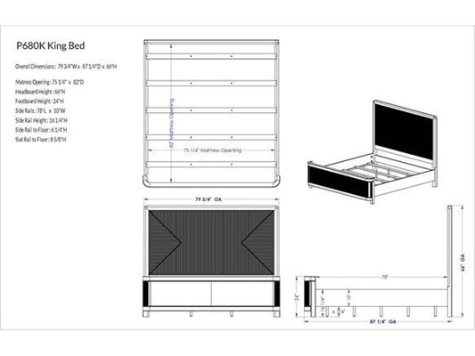 Form Natural Oak Wood King Platform Bed