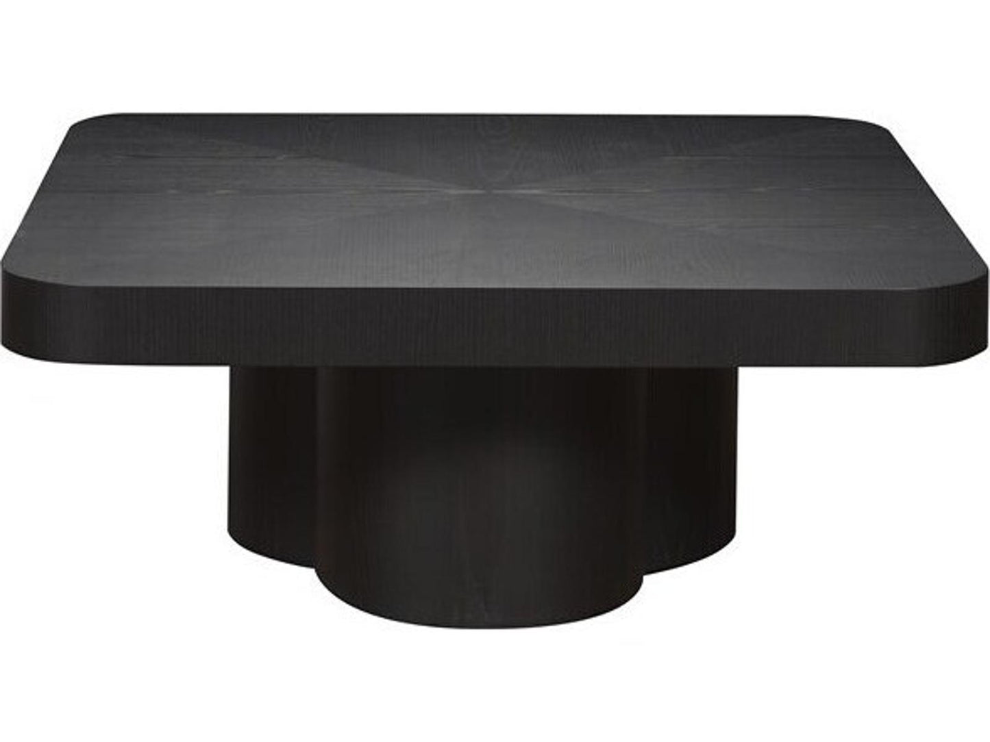 Brixley Square Wood Coffee Table in Film Noir