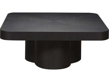 Brixley Square Wood Coffee Table in Film Noir