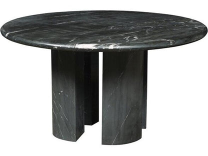 Sae Round Coffee Table Black Marquesa Marble