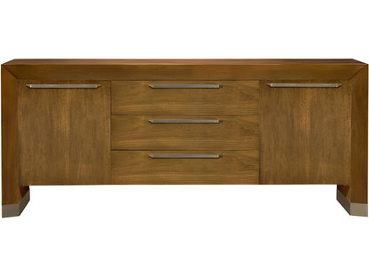 Dunecrest Buffet in Cavallo Bleached Walnut with White Bronze Accents