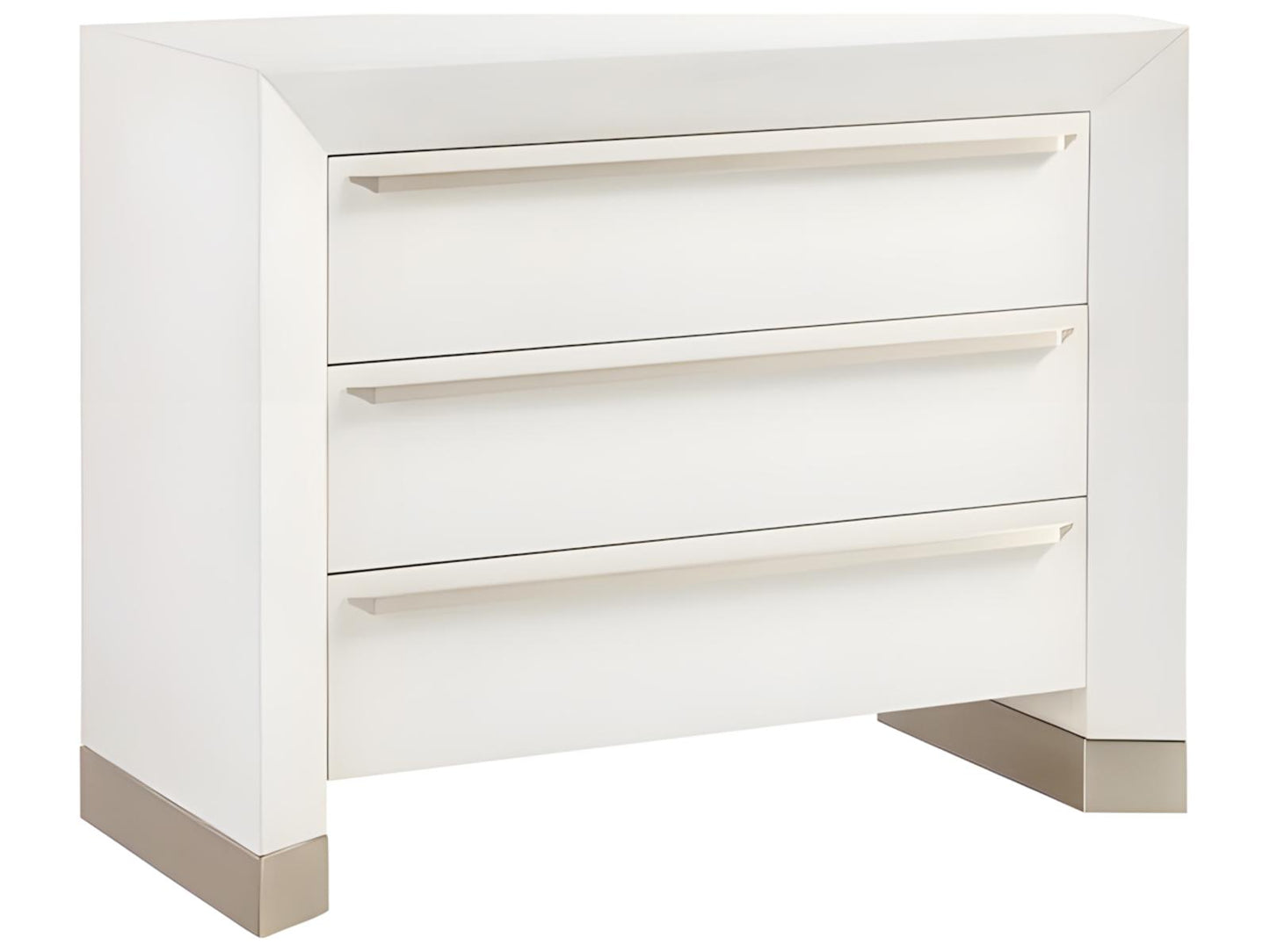 Dunecrest 3-Drawer Nightstand in Sugar Coat Finish