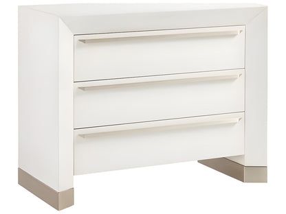 Dunecrest 3-Drawer Nightstand in Sugar Coat Finish