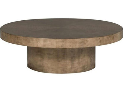 Splendor Round Coffee Table in Mocha Finish
