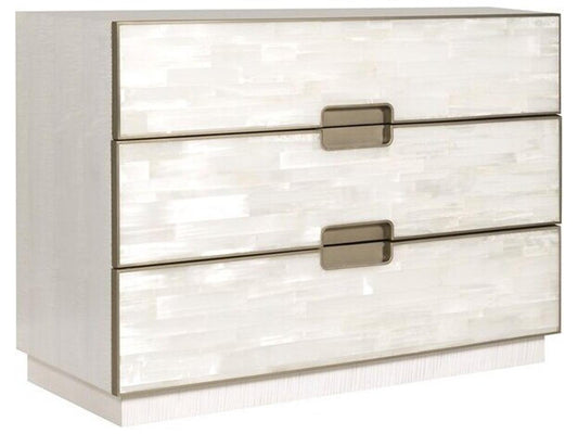 Splendor 3-Drawers White Double Dresser