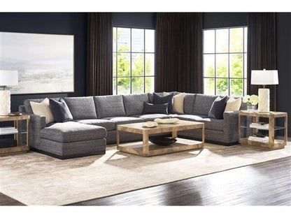 Verge Rectangular Wood Coffee Table in Almond