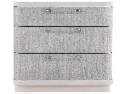 Cove 3-Drawer Nightstand in Moonstruck and White Frost