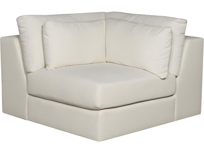 Ease White Upholstered Sectional Sofa