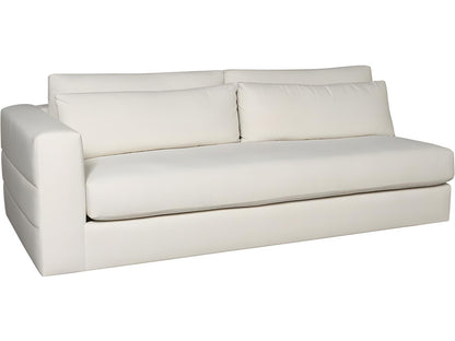 Ease White Upholstered Sectional Sofa