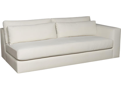 Ease White Upholstered Sectional Sofa