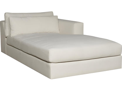 Ease White Upholstered Sectional Sofa