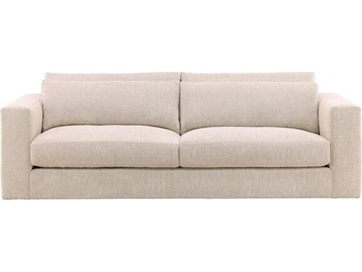 Leone 3-Seat Upholstered Sofa in Topper Oatmeal Beige