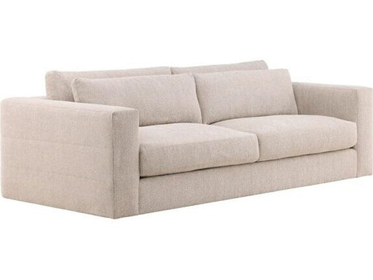 Leone 3-Seat Upholstered Sofa in Topper Oatmeal Beige