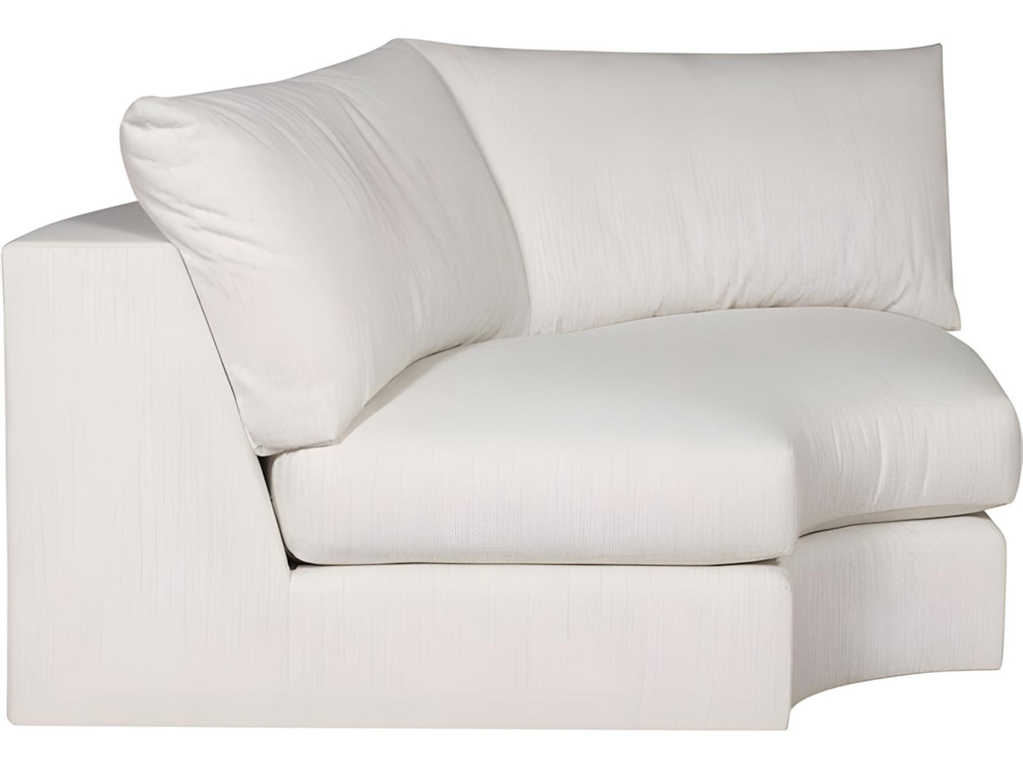 Ease White Upholstered Sectional Sofa