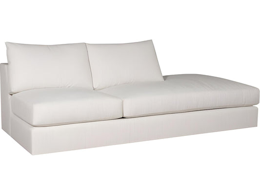Ease White Upholstered Sectional Sofa
