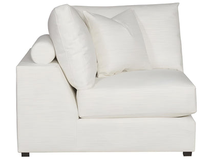 Ease White Upholstered Sectional Sofa