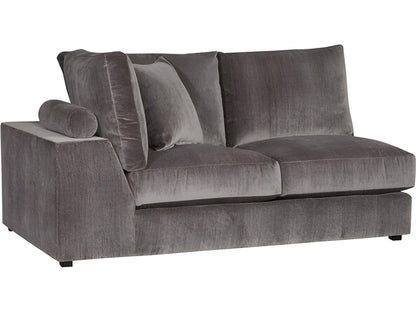 Ease Gray Upholstered Sectional Sofa