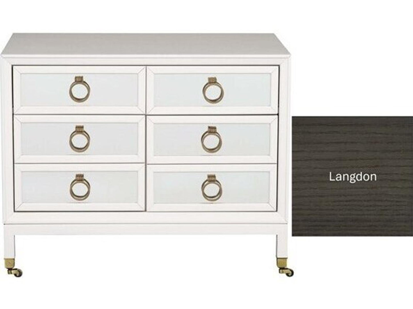 Alister Rectangular Wood End Table Langdon Finish