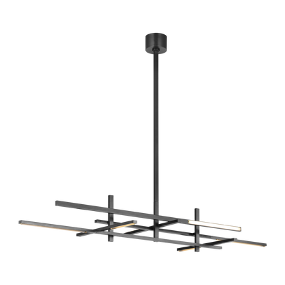 Cityscape Stacked X-Large Linear Chandelier