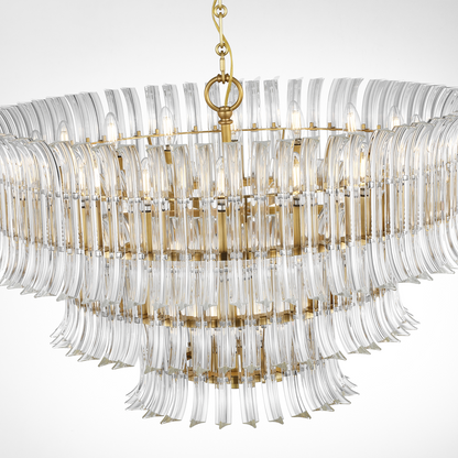 Rhine 34" Three Tier Chandelier