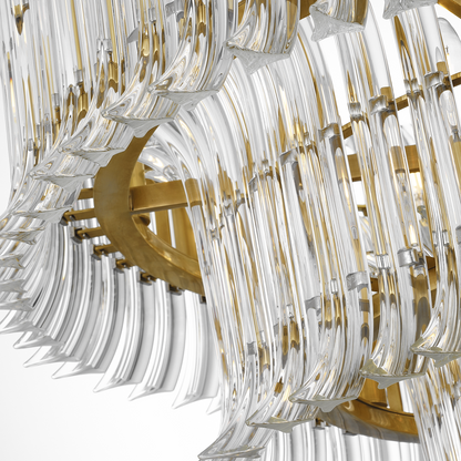 Rhine 34" Three Tier Chandelier