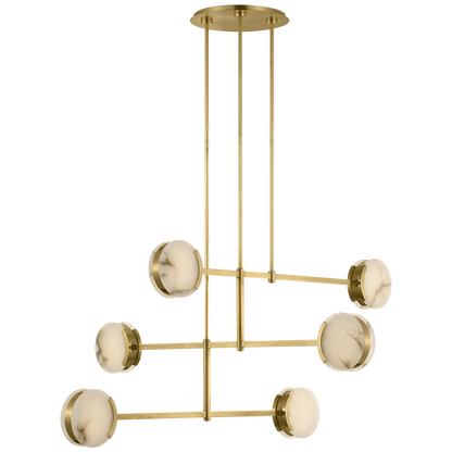 Melange 54" Multi-Positional Chandelier